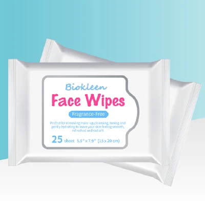 Biokleen Daily Cleansing Fragrance-Free Bamboo Acne Prone Skin Waterproof Makeup Removal Wipes