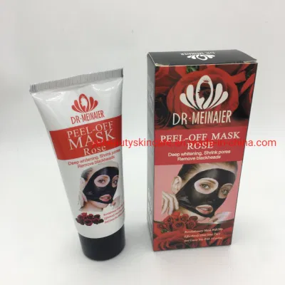 OEM Rose Peel-off Mask Whitening Refine Pores Facial Mask with 120ml