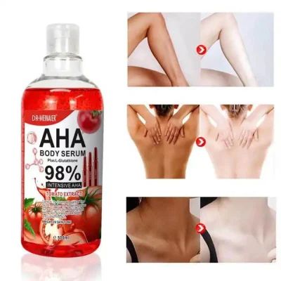 500ml Private Label Moisturizing Anti-Wrinkle Whitening Body Serum Tomato Extract Aha Body Face Serum