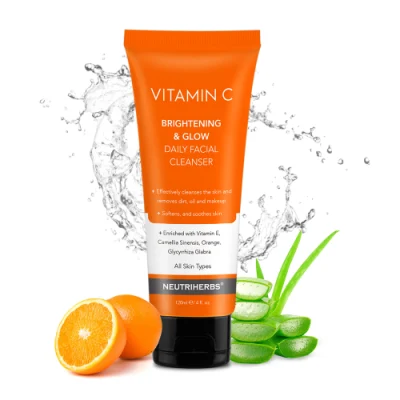 Private Label Anti-Freckle Whitening Moisturizing Vitamin C Facial Wash Cleanser