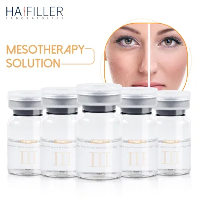 Factory Price Skin Elasticity Glutathione Whitening Injection Humanized Type Three Recombinant Collagen Lift Serum Mesotherapy Ampoules