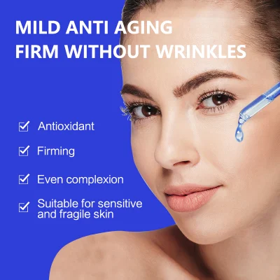 Organic Natural Korean Skin Care Facial Brightening Face Soothing Blue Copper Peptide Serum Facial Serum