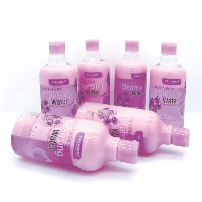 Tailaimei All in 1 Lavender Makeup Remover Cleansing Face Hydrating Moisture 2 in 1 Makeup Removing Water Makeup Removing Oil