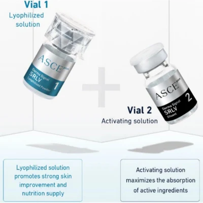 Asce Powerful Anti-Aging Set Whitening Moisturizing Blemishes Hyaluronic Acid Injection Vitamin C
