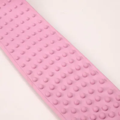 Pink Blue Factory Custom Extra Long Silicone Thickness Two-Sided Rubbing Bath Towel Silicone Brush for Children and Adults