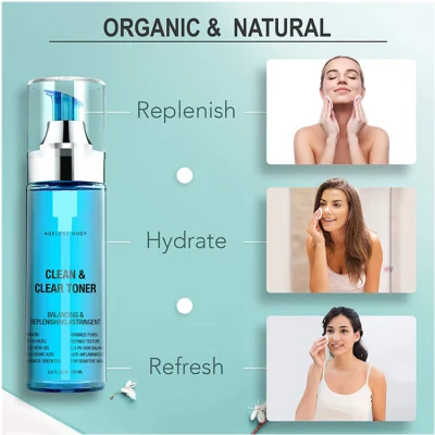 High Quality Natural Daily Perfecting &amp; Revitalizing Clean &amp; Clear Face Toner