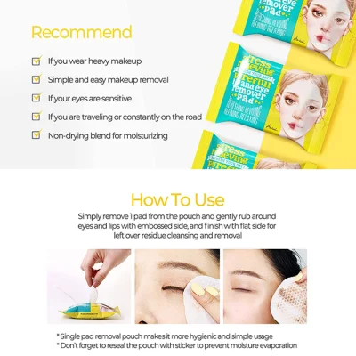 Biokleen Customize pH Balanced Alcohol-Free Fragrance Waterproof Facial Makeup Remover Organic Wipes