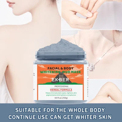 New Arrival Ekber Clay Clearing Mud Mask Organic Kaolin Whitening Cream Face Mask Hot-Selling Moisturizing Foot Mask
