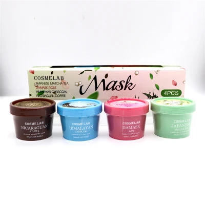 Cosme Lab Rose Tea Face Mask Organic Charcoal Coffee Skin Care Sheet Mask Refreshing Face Moisturizing Hydrating Facial Mask