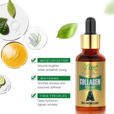 Liru Cosmetics Skin Care Anti Wrinkle Facial Moisturizing Brightening Aloe Essence Face Serum