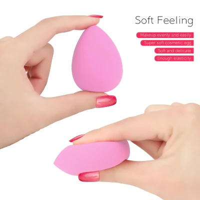 Wholesale Waterdrop Non Latex Muti-Colored Foundation Blending Powder Puff Cosmetic Puff Makeup Sponge