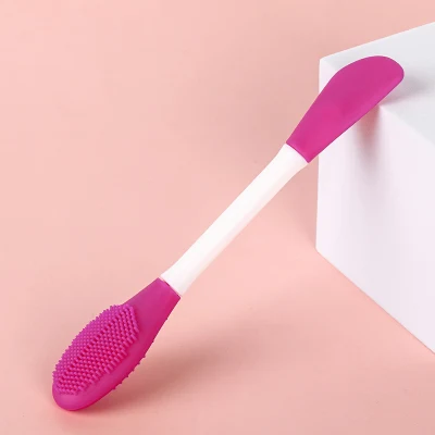 Silicone Portable Mask Stick Soft Bristle Double-Ended Dual-Purpose Makeup Mask Brush, Can Set Logo