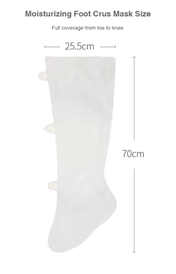 OEM Private Label Exfoliating Long Foot Mask Peeling Smooth Skin Lavender Care Feet Peel off Foot Masks 70cm