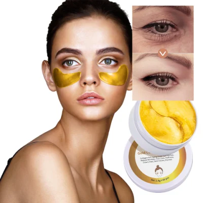24K Hydrogel Mascarillas De Ojos Under Gold Collagen Crystal Eye Mask