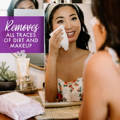 Biokleen Daily Cleansing Fragrance-Free Bamboo Acne Prone Skin Waterproof Makeup Removal Wipes