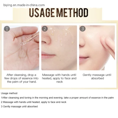 Private Label Luxury Facial Serum Moisturizing Firming Whitening Facial Essence Anti Aging Wrinkle 24K Gold Skin Care Face Serum