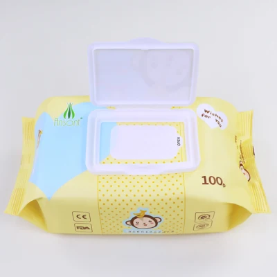 100 PCS Spunlace Skincare Face Pure Water Cleaning Baby Wipes