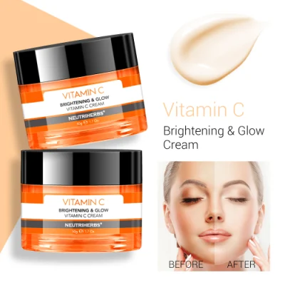 Private Label Wholesale Facial Skincare Bleaching Whitening Brightening Vitamin C Face Cream