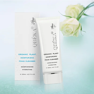 Qbeka Moisturizing Face Wash Organic Plant Deep Cleasing Foam Cleanser 120ml