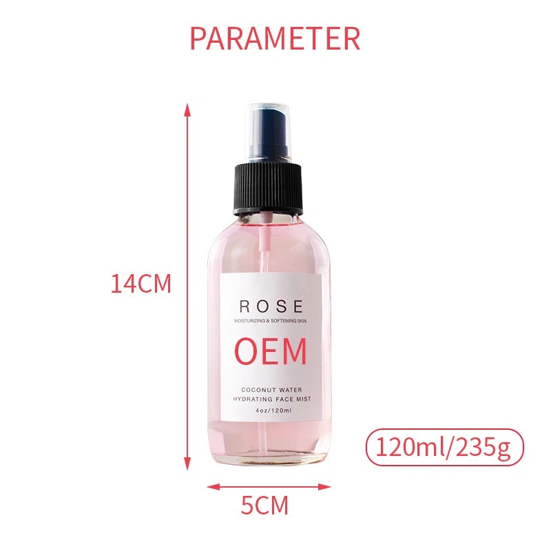 100% Pure Rose Water Spray Natural Toner Hydrating Face Spray Rose Water