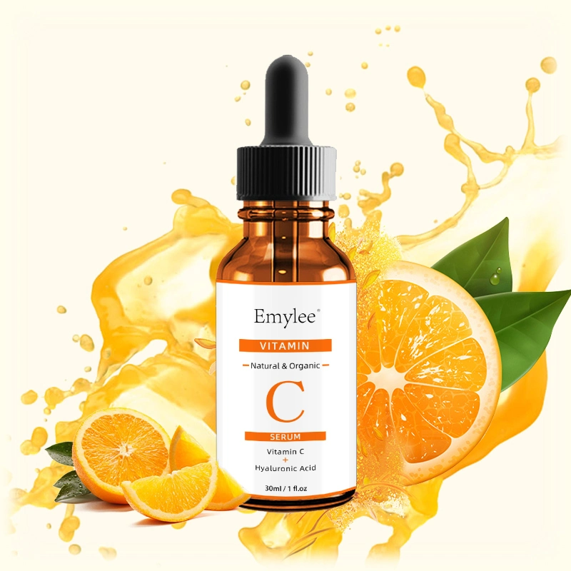 Facial Skin Care Essence Vit C Brightening Serum with Hyaluronic Acid Face 20% Vitamin C Serum