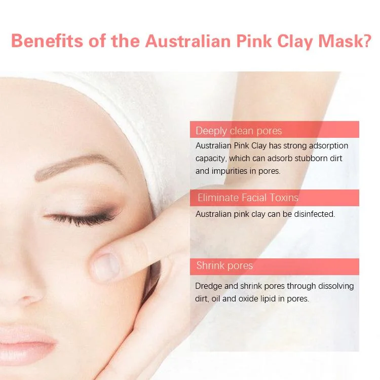 Skin Care Facial Mud Australian Pink Clay Mask for Face