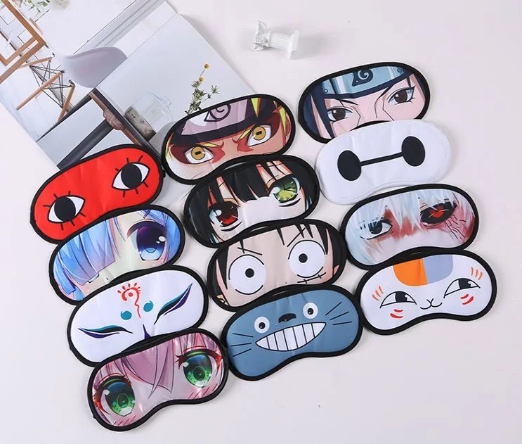 100% Silk Satin Digital Printing Youth Students Sleeping Eye Mask