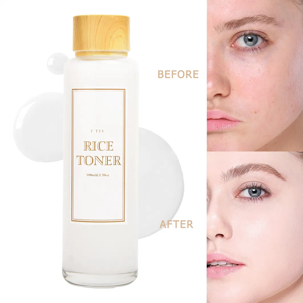 Natural Brightening Anti Wrinkles Rice Toner Niacinamide Soothing Rice Extract Face Toner