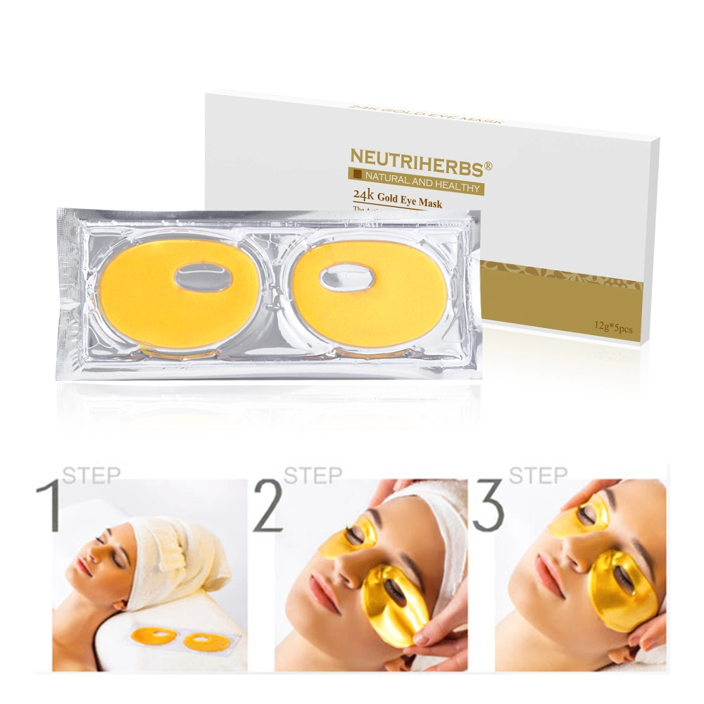 Natural Moisturizing Skin Hydrating Remove Dark Circles 24K Gold Gel Eye Mask