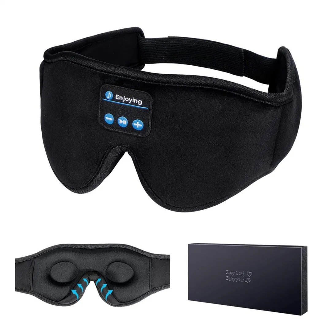 Bluetooth Smart Wireless Sleeping Eye Massage Mask with Build-in Speakers