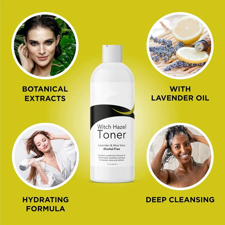 OEM Hydrating Pore Cleanser Facial Sensitive Skin Witch Hazel Toner