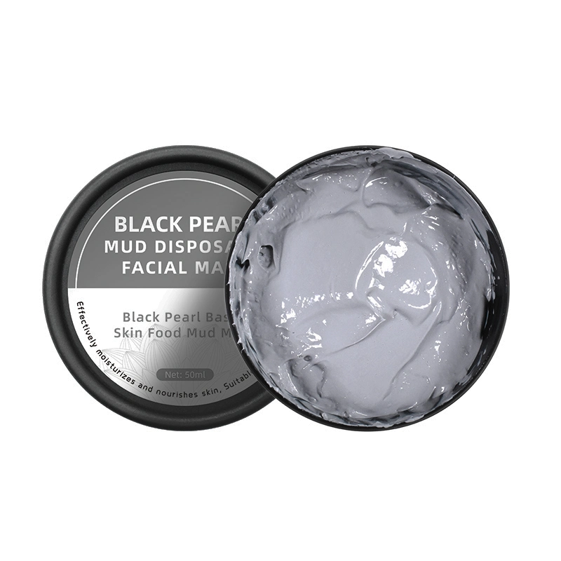 Best Selling Products Private Label Organic Mud Facial Mask Skin Care Black Pearl Clay Face Mask