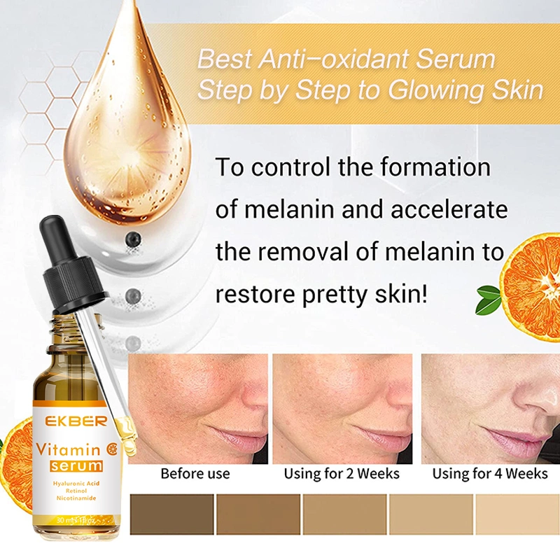 Wholesale Ekber Glowing Face Care Serum Repairing Serum Nicotinamide Whitening Skin Care Vitamin C Serum