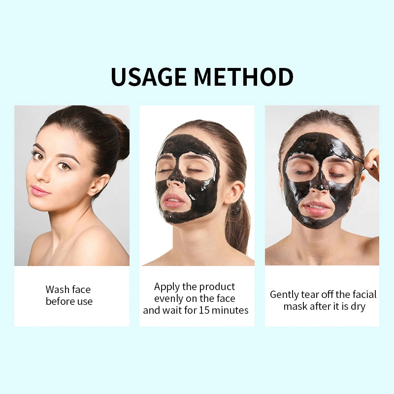 Activated Charcoal Blackhead Remover Deep Cleansing and Exfoliating Facial Mask