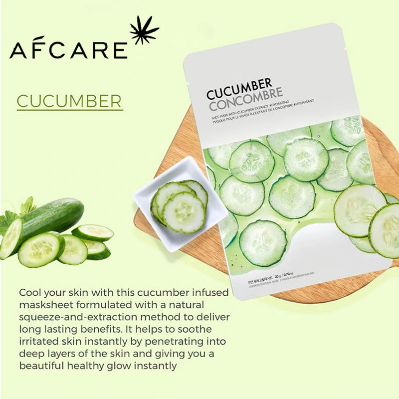 100% Natural Organic Best Brightening Hydrating Sheet Facial Mask Wholesale OEM Skin Care Oil Control Vitamin C Fruit Face Mask