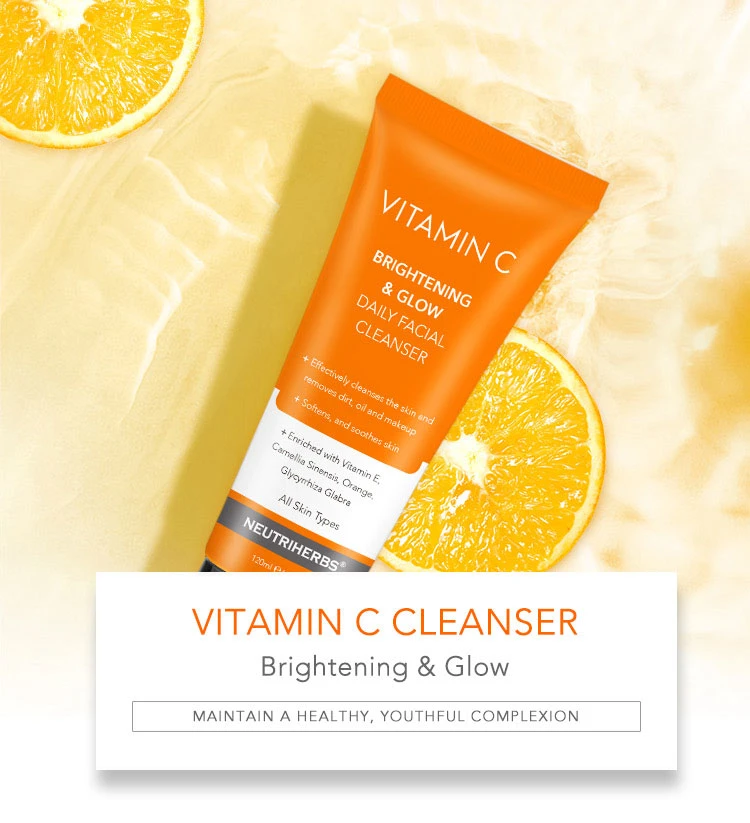 Private Label Vitamin C Face Cleanser for Oily Skin and Dry Skin