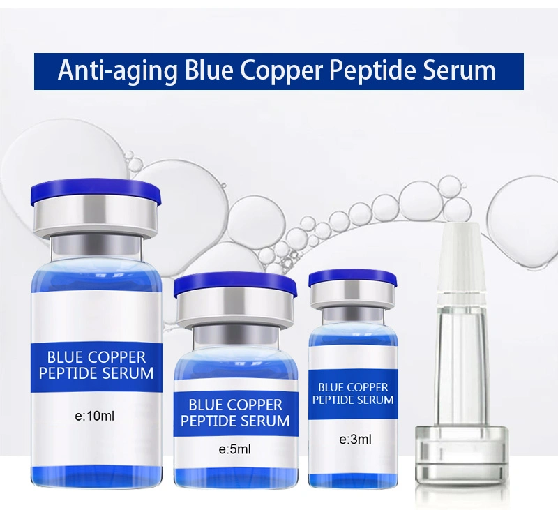 Beauty Salon Wholesale Blue Copper Peptide Stock Solution Repair Firming Tender Whitening Anti Aging Hydrating Serum