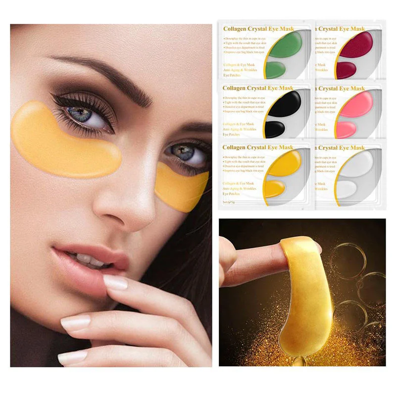 Amazon Best Selling Eyemask Collagen Crystal Gel Private Label Vitamin C Nourishing Hydrogel Sheet Eye Mask