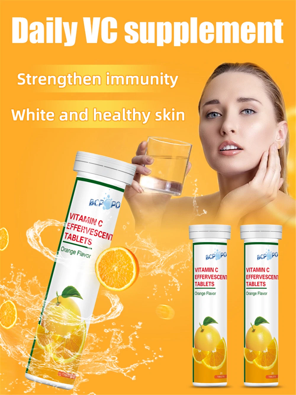 Skin Whitening Vitamin C 1000mg Effervescent Tablets