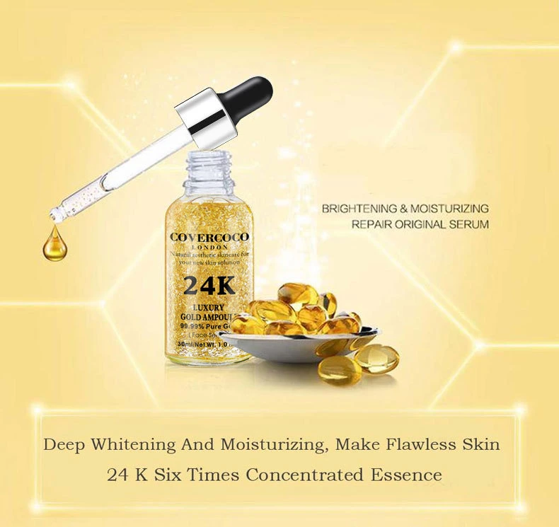 Best Quality Anti-Aging Lightening Whitening 24K Gold Serum