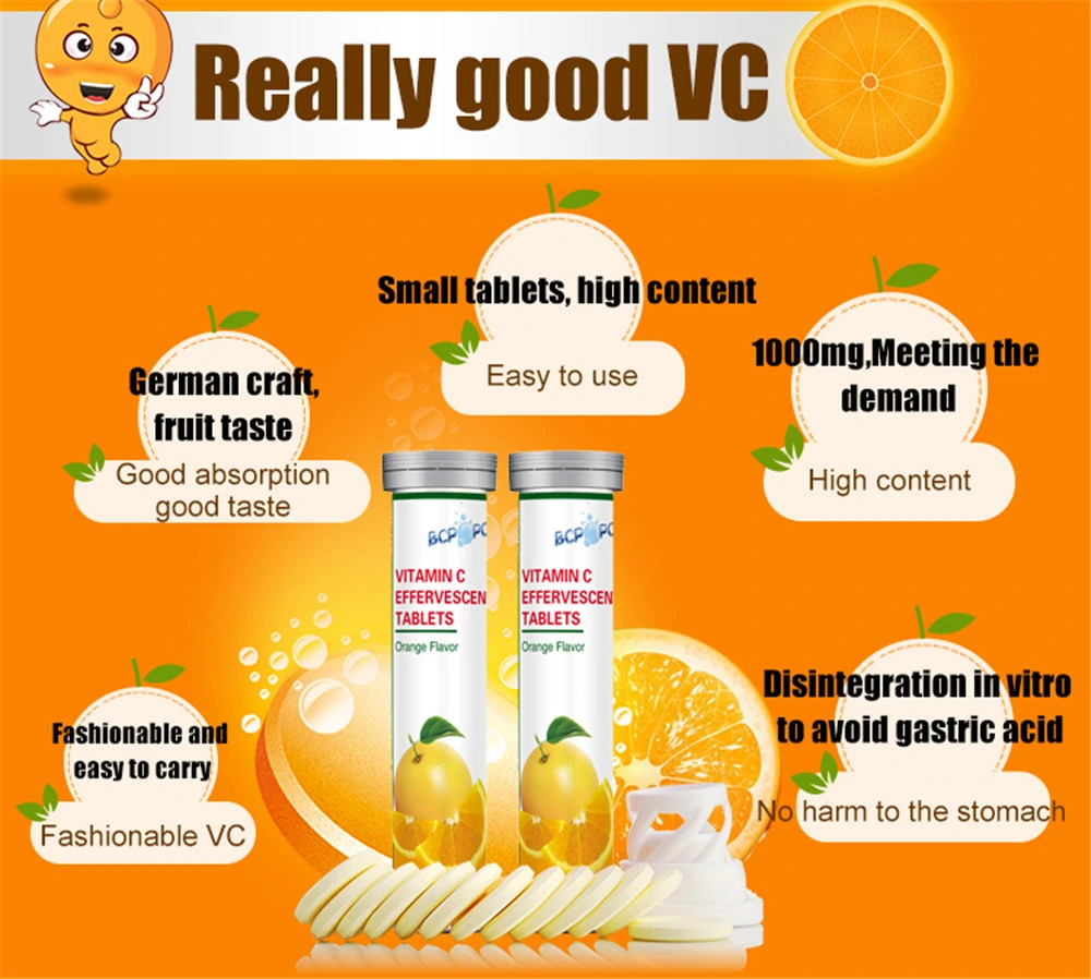 Skin Whitening Vitamin C 1000mg Effervescent Tablets