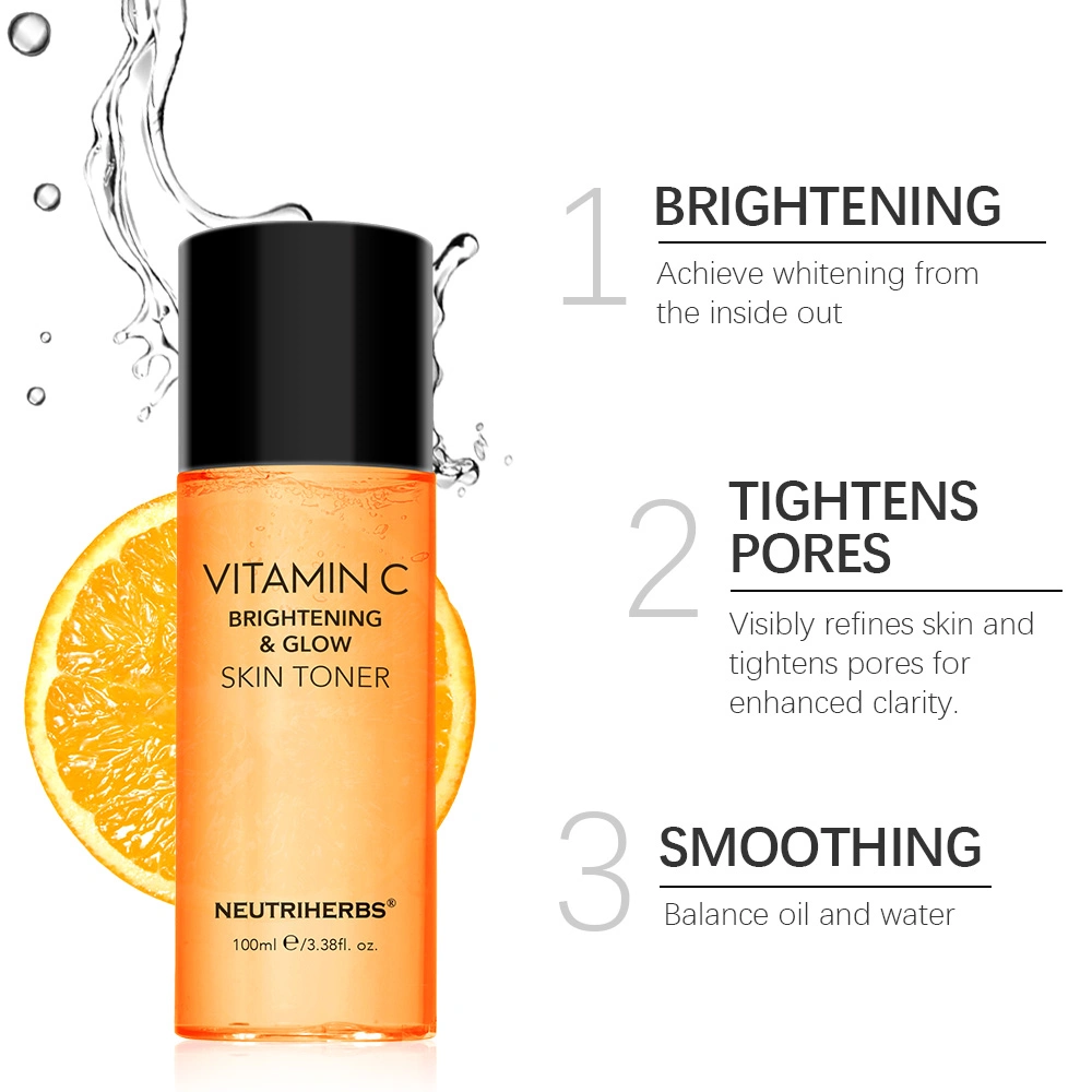 Wholesale Cosmetic Moisturizing Vc Face Toner Hydrating Brightening Anti-Aging Anti-Wrinkle Facial Water Skin Care Vitamin C Toner