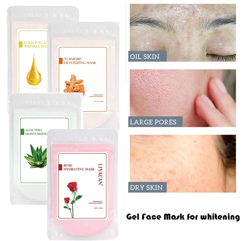 OEM Face Whitening Skin Care Clean Peel off Jelly Rubber Facial Mask Powder