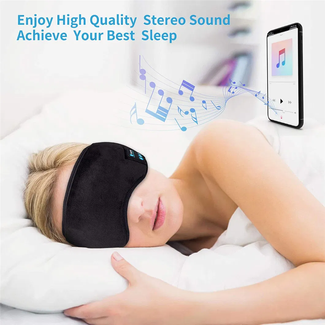 Bluetooth Smart Wireless Sleeping Eye Massage Mask with Build-in Speakers