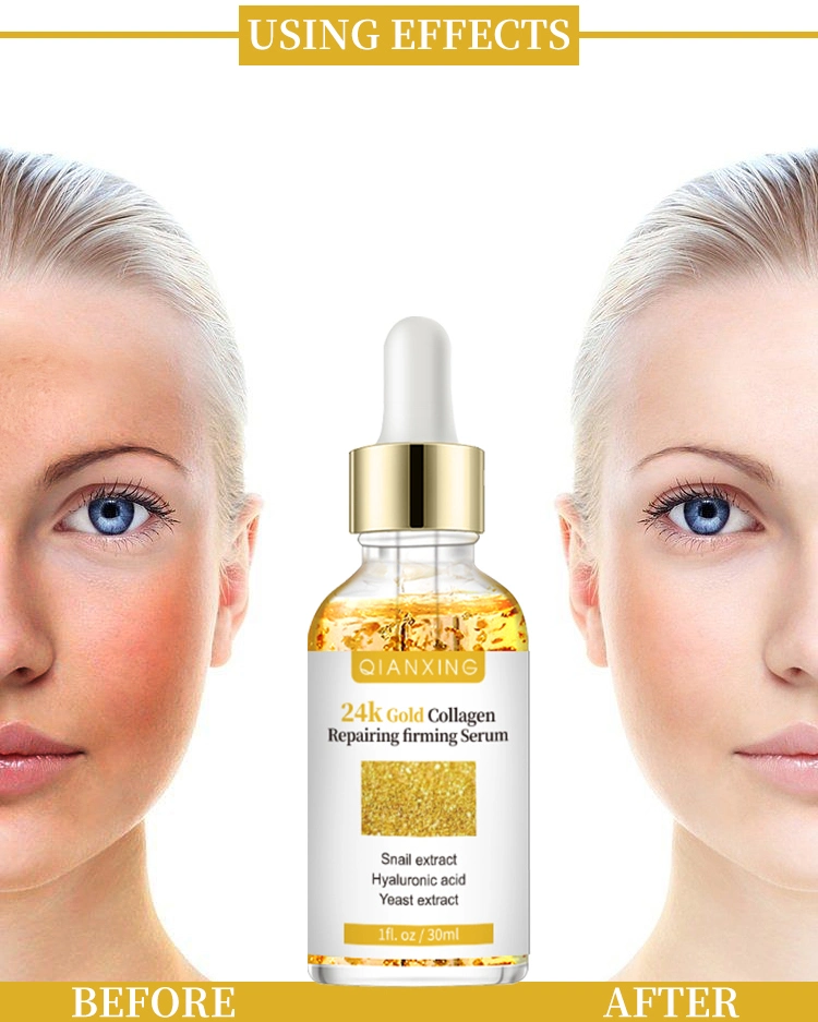 Private Label Moisturizing Repairing Anti-Aging 24K Gold Face Serum