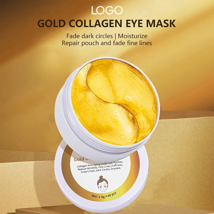 24K Hydrogel Mascarillas De Ojos Under Gold Collagen Crystal Eye Mask