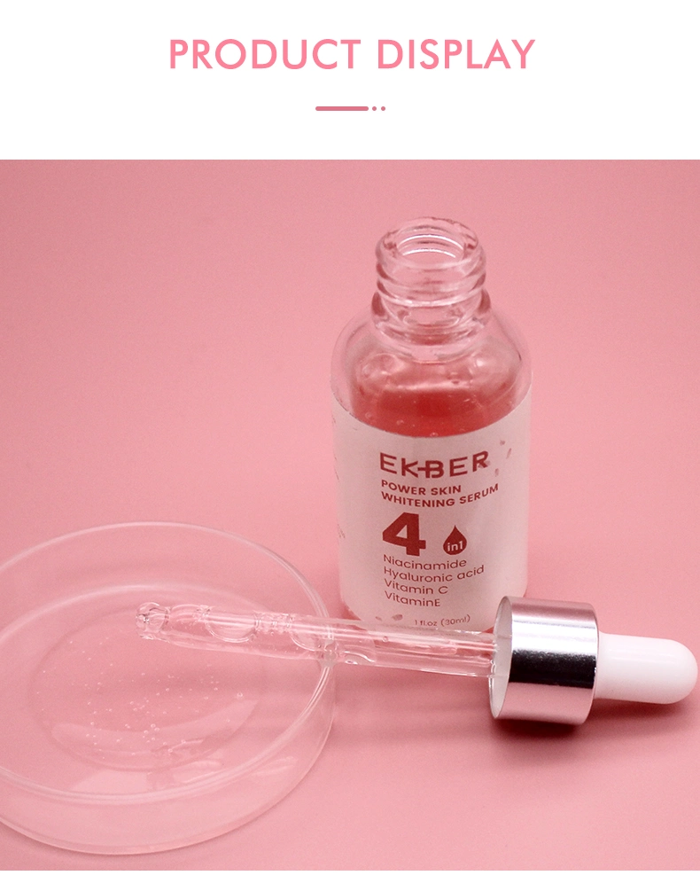Ekber 4 in 1 Serum Custom Packing Wholesale Skin Whitening Anti Wrinkle Reducer Formula Vc Vitamin C Serum for Face