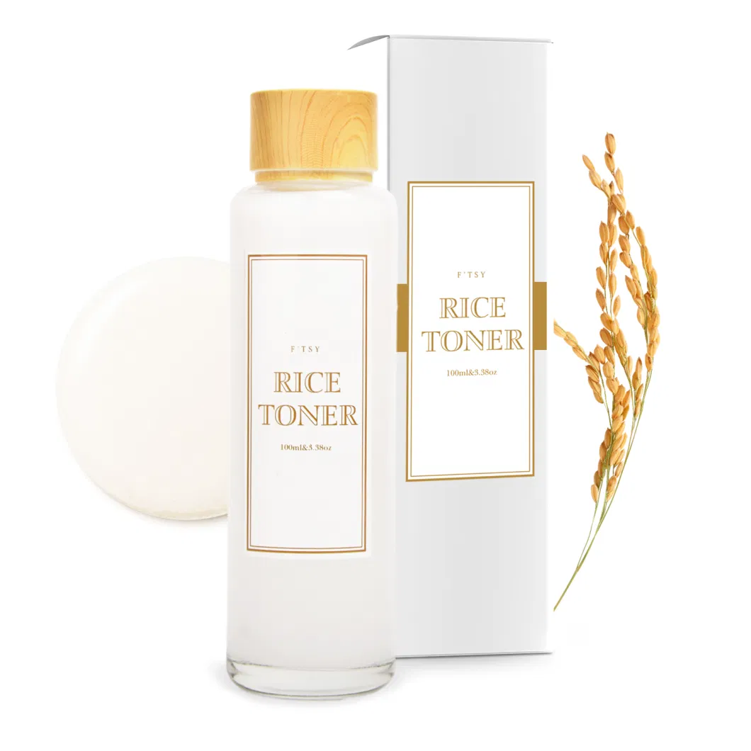 Natural Brightening Anti Wrinkles Rice Toner Niacinamide Soothing Rice Extract Face Toner