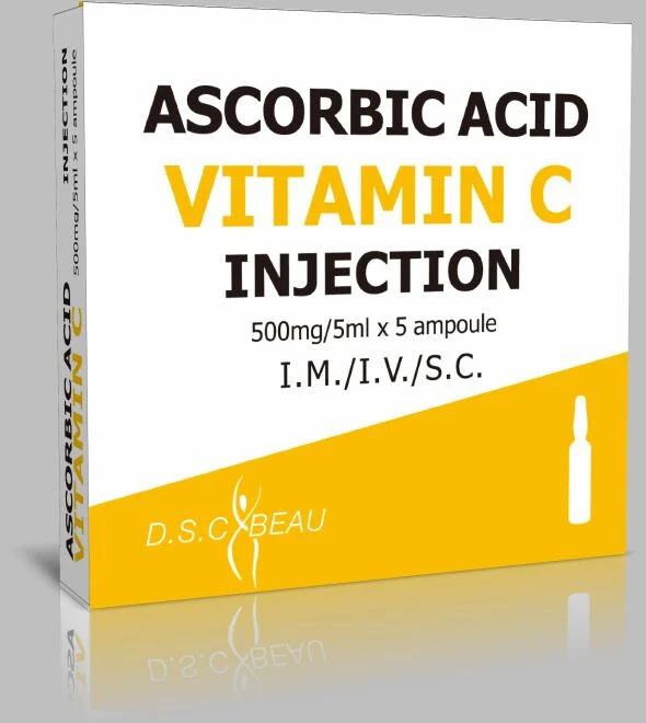 Skin Whitening Body Care Anti-Aging Vitamin C Injection 1000mg GMP Factory Ascorbic Acid