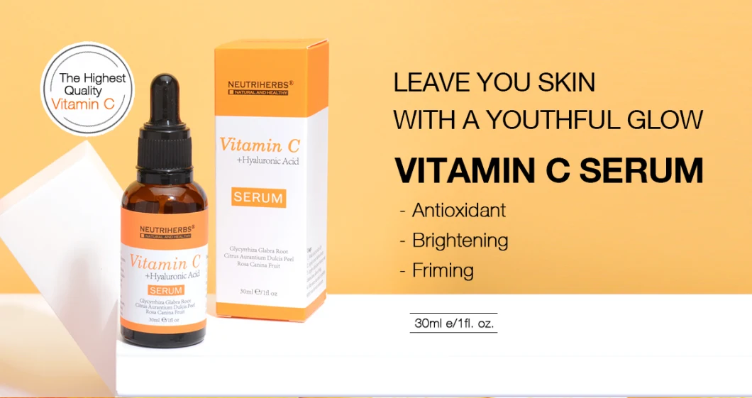 Natural Private Label Hydrate Whitening Professional Face Vitamin C Serum